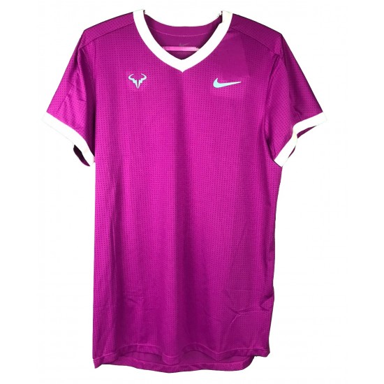 CAMISETA NIKE COURT DRI-FIT ADV RAFA - ROXA